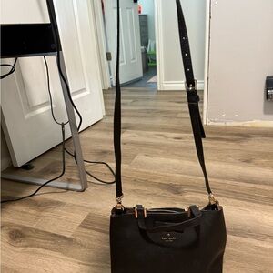 Kate Spade Black Textured Crossbody Bag